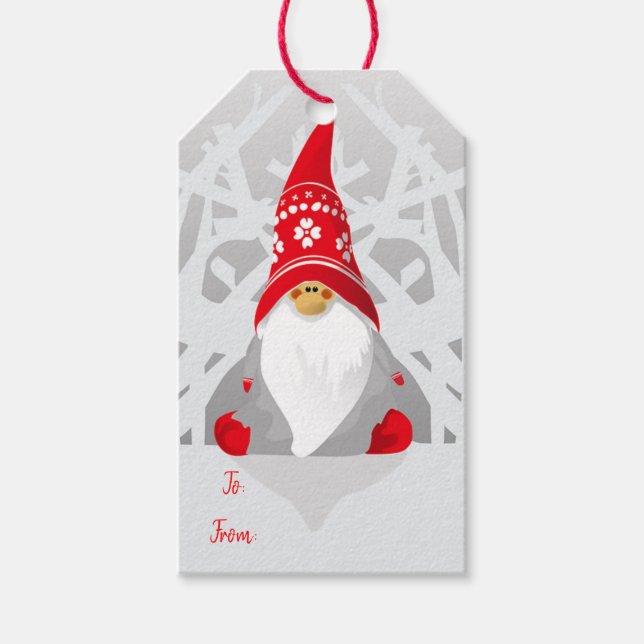 Étiquettes-cadeau Cadeau de Noël Elf (Devant)
