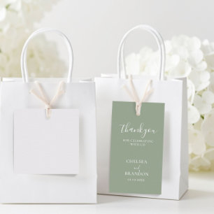 Étiquettes-cadeau Cadeau de Remerciement de Mariage Simple Minimalis