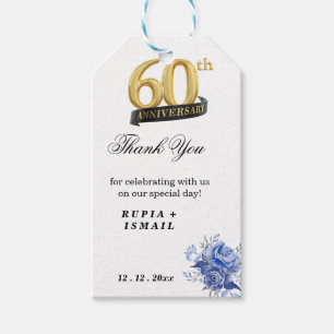 Étiquettes-cadeau Cadeau de remerciement élégant blanc