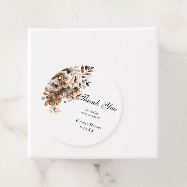 Étiquettes Cadeau Cadeau de Remerciement pour Baby Shower Autocollan (En situation)