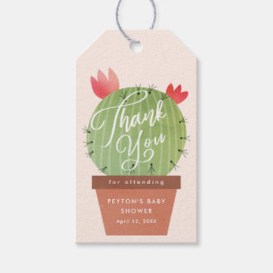 Étiquettes-cadeau Cadeau de remerciement pour Baby Shower Cactus Mod