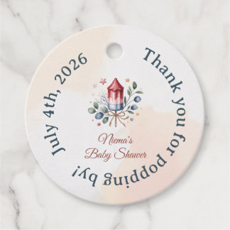 Étiquettes Cadeau Cadeau de remerciement pour Baby Shower Little Fir
