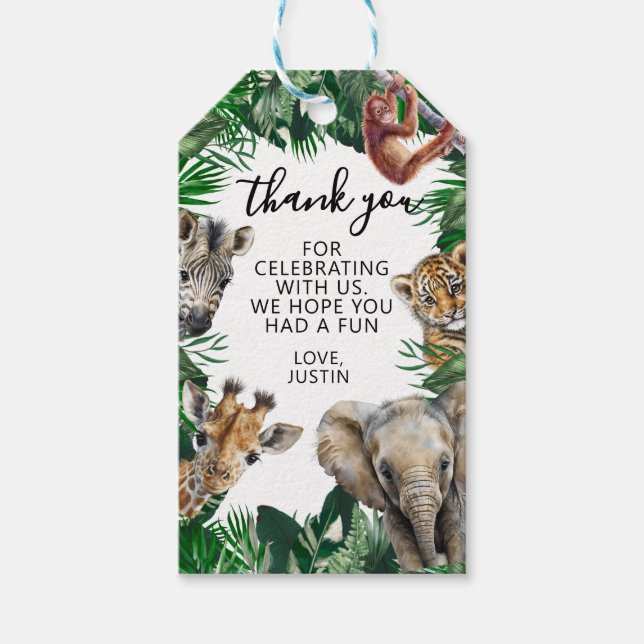 Étiquettes-cadeau Cadeau de remerciement pour fête d'anniversaire su (Devant)