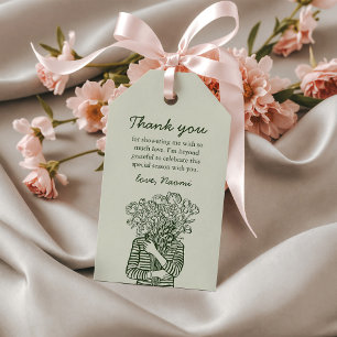 Étiquettes-cadeau Cadeau de remerciement pour une Baby Shower de mar