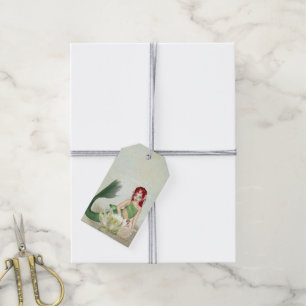 Étiquettes-cadeau Cadeau de sirène pack de 10