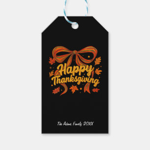 Étiquettes-cadeau Cadeau de Thanksgiving joyeux