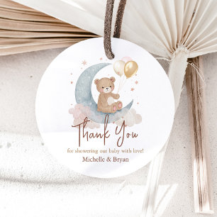 Étiquettes Cadeau Cadeau d'ours en peluche pour Baby Shower