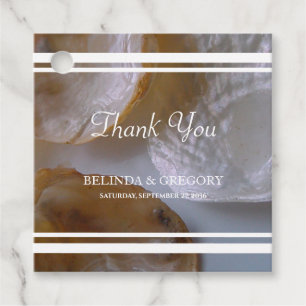 Étiquettes Cadeau Cadeau Mariage Beach Clams