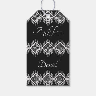 Étiquettes-cadeau Cadeau personnalisé noir et blanc pour vous