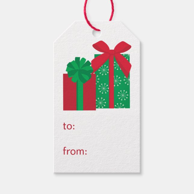 Étiquettes-cadeau Cadeaux de à (Devant)