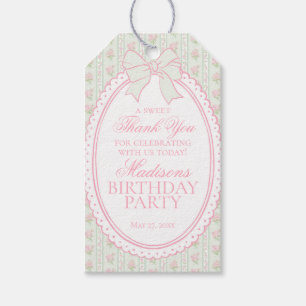 Étiquettes-cadeau Cadeaux de fête d'anniversaire floraux fantaisie v