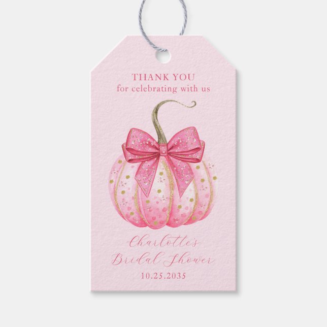 Étiquettes-cadeau Cadeaux de remerciement de fête prénuptiale Hallow (Devant)