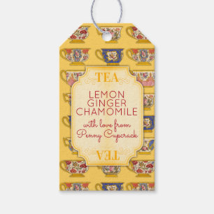 Étiquettes-cadeau Cadeaux de thé vintages fantaisie cadeau de méla