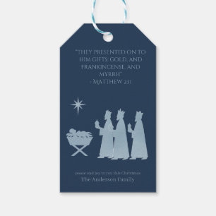 Étiquettes-cadeau Cadeaux des Mages – Crèche des Rois Mages