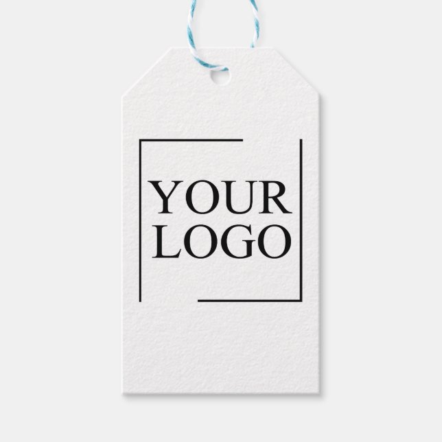 Étiquettes-cadeau Cadeaux personnalisés pour Baby Shower avec logo (Devant)