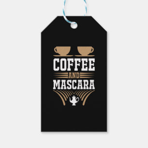 Étiquettes-cadeau Café Art Café Et Mascara