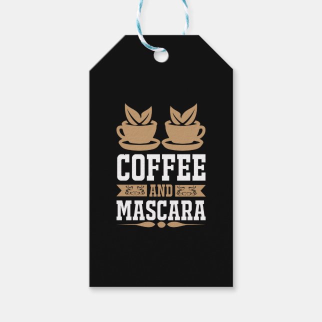 Étiquettes-cadeau Café Art Café Et Mascara (Devant)
