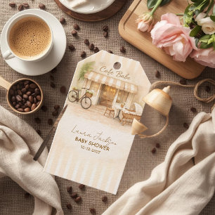 Étiquettes-cadeau Cafe Bebe Élégant Brun Sans Distinction de Sexe Ba