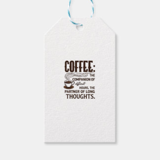 Étiquettes-cadeau "Café : un compagnon"
