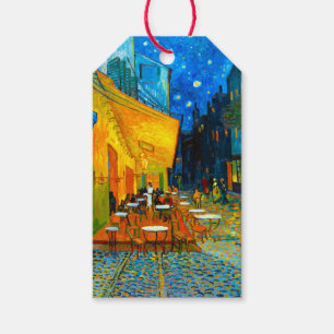 Étiquettes-cadeau Café Van Gogh Terrasse en soirée
