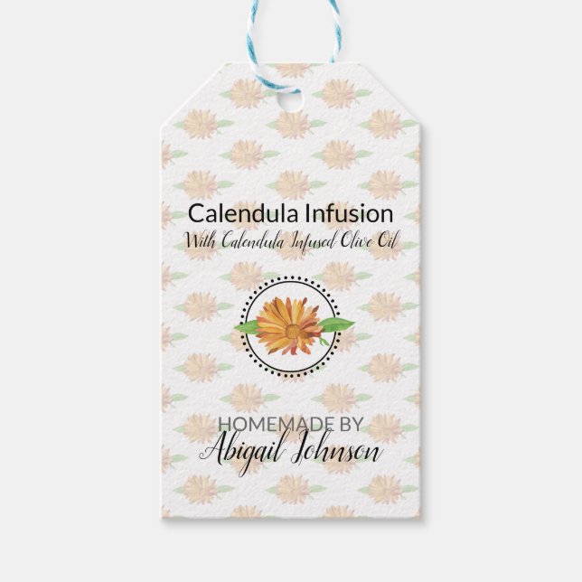 Étiquettes-cadeau Calendula Maison Bain & Corps (Devant)