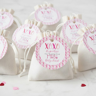 Étiquettes Cadeau Câlins et bisous (XOXO) Saint-Valentin Enterrement