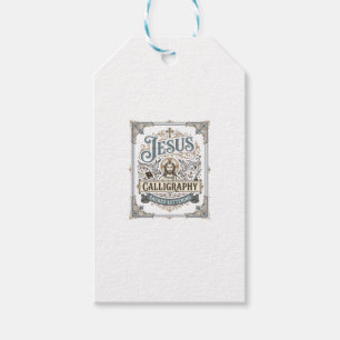 Étiquettes-cadeau Calligraphie de Jésus Lettrage sacré Calligraphie
