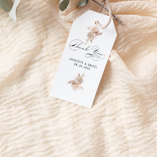 Étiquettes-cadeau Calligraphie de script moderne boho capricieux