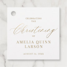 Calligraphie Or Simple Elegant Script Christening