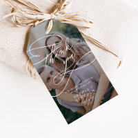 Calligraphie romantique Dark Photo Merci Favor