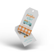 Camion de récolte Citrouille orange et turquoise