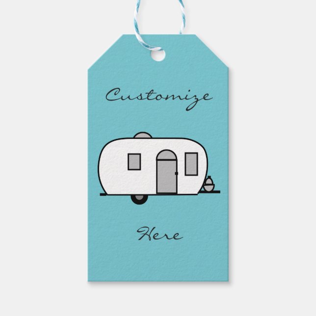 Étiquettes-cadeau Camion de voyage arrondi Thunder_Cove (Devant)