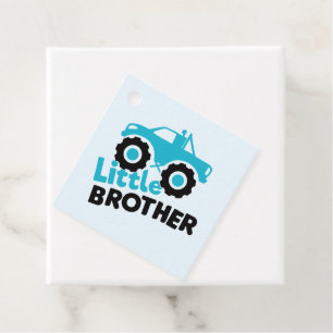 Étiquettes Cadeau Camion Little Brother Monster