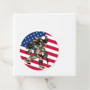 Étiquettes Cadeau Camo Bigfoot Sasquatch
