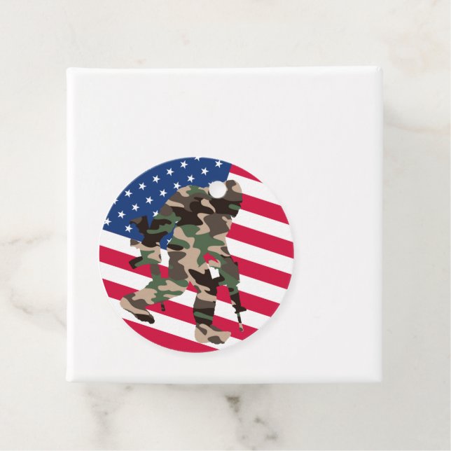 Étiquettes Cadeau Camo Bigfoot Sasquatch (En situation)