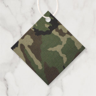 Étiquettes Cadeau Camouflage 1