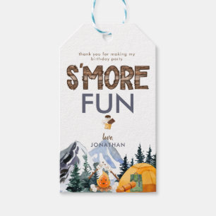 Étiquettes-cadeau Camper   Camping rustique Anniversaire Favoriser
