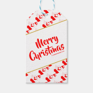 Étiquettes-cadeau CANADA Custom Joyeux Noël Bible Écriture