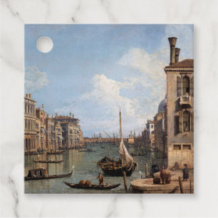 Étiquettes Cadeau Canaletto Vue sur le Grand Canal