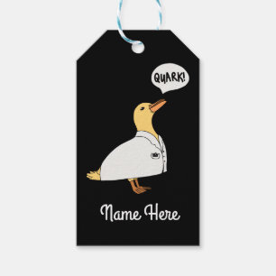 Étiquettes-cadeau Canard de physique