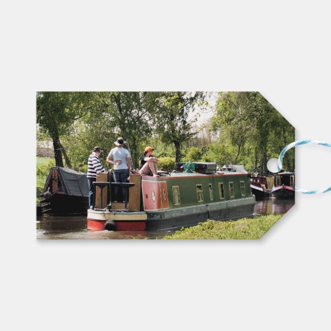 ÉTIQUETTES-CADEAU CANAUX (Devant (Horizontal))