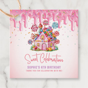 Étiquettes Cadeau Candyland Sweet Celebration Anniversaire