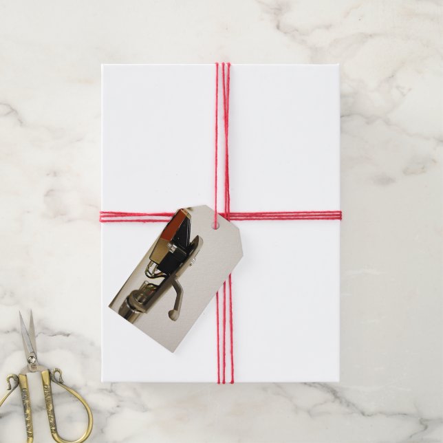 Étiquettes-cadeau Capture de macro de cartouche - (Avec de la ficelle)