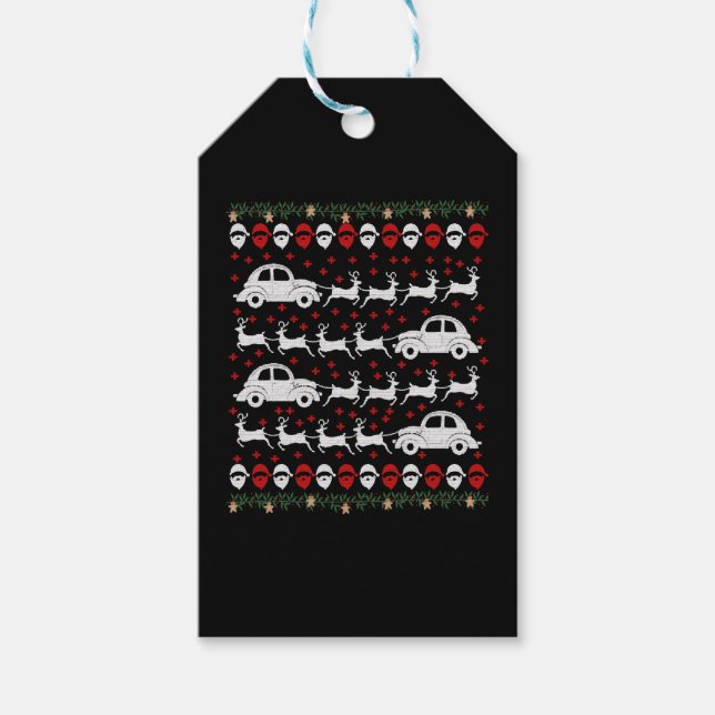 Étiquettes-cadeau Car Christmas (Devant)