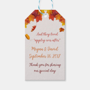 Étiquettes-cadeau Caramel Apple Wedding Favor