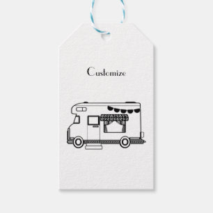 Étiquettes-cadeau Caravane de camping RV Thunder_Cove