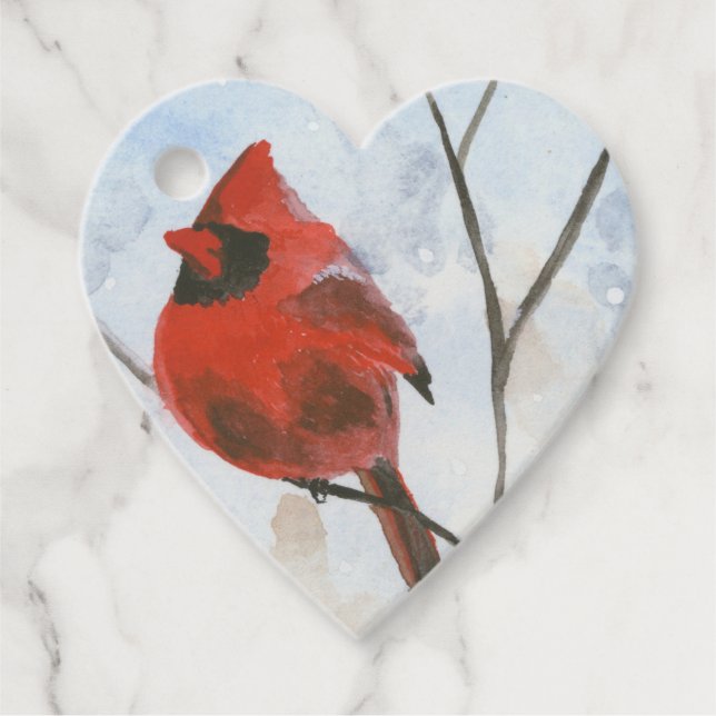 Étiquettes Cadeau Cardinal (Devant)