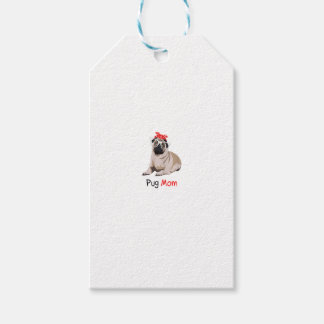 Étiquettes-cadeau Carlin Maman Chien Bandana Animaux Carlin pour fem