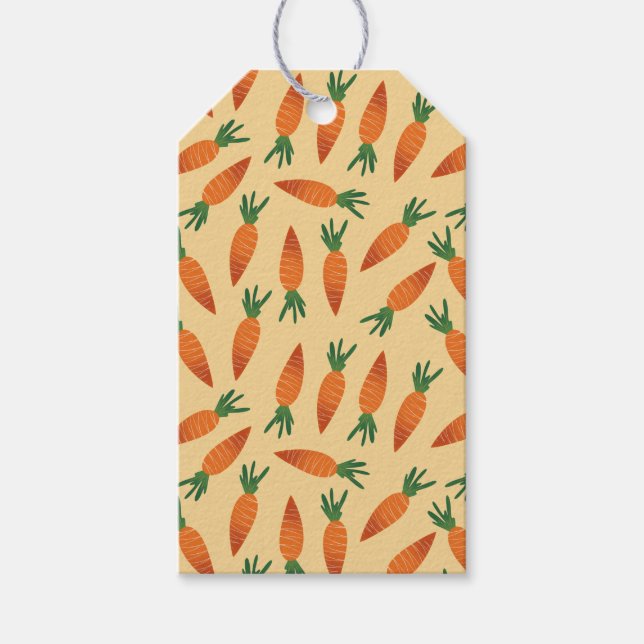 Étiquettes-cadeau Carottes amusantes (Devant)