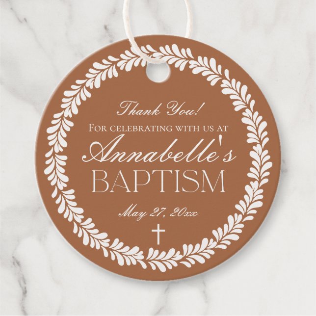 Étiquettes Cadeau Carreaux Talavera d'argile Espagne Fiesta Cercle d (Devant)